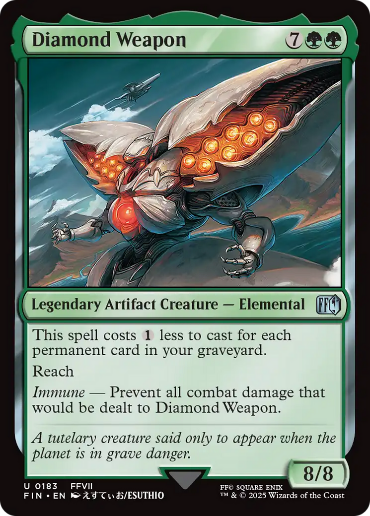 Diamond Weapon (FIN-183) - FINAL FANTASY - Premium MTG Single from Wizards of the Coast - Just $0.08! Shop now at Game Crave Tournament Store