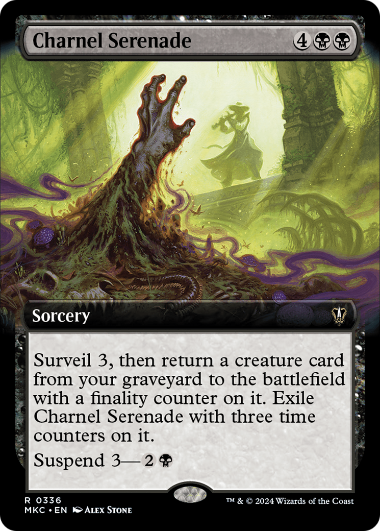 Charnel Serenade (MKC-336) - Murders at Karlov Manor Commander: (Extended Art) - Premium MTG Single from Wizards of the Coast - Just $0.25! Shop now at Game Crave Tournament Store