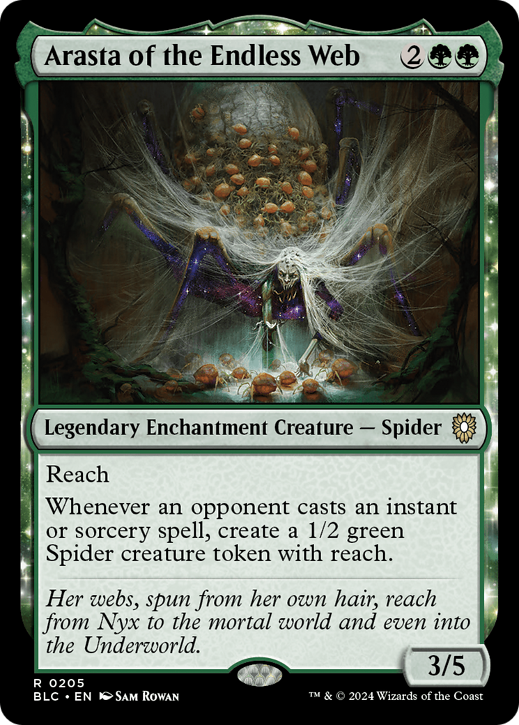 Arasta of the Endless Web (BLC-205) - Bloomburrow Commander - Premium MTG Single from Wizards of the Coast - Just $0.26! Shop now at Game Crave Tournament Store
