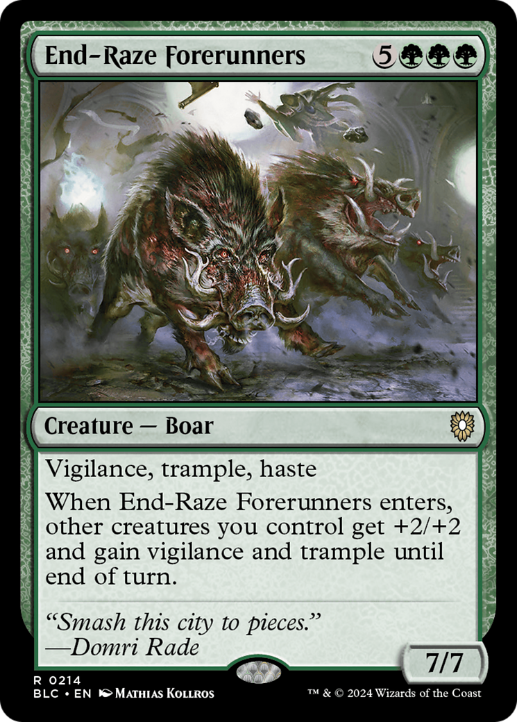 End-Raze Forerunners (BLC-214) - Bloomburrow Commander - Premium MTG Single from Wizards of the Coast - Just $0.26! Shop now at Game Crave Tournament Store
