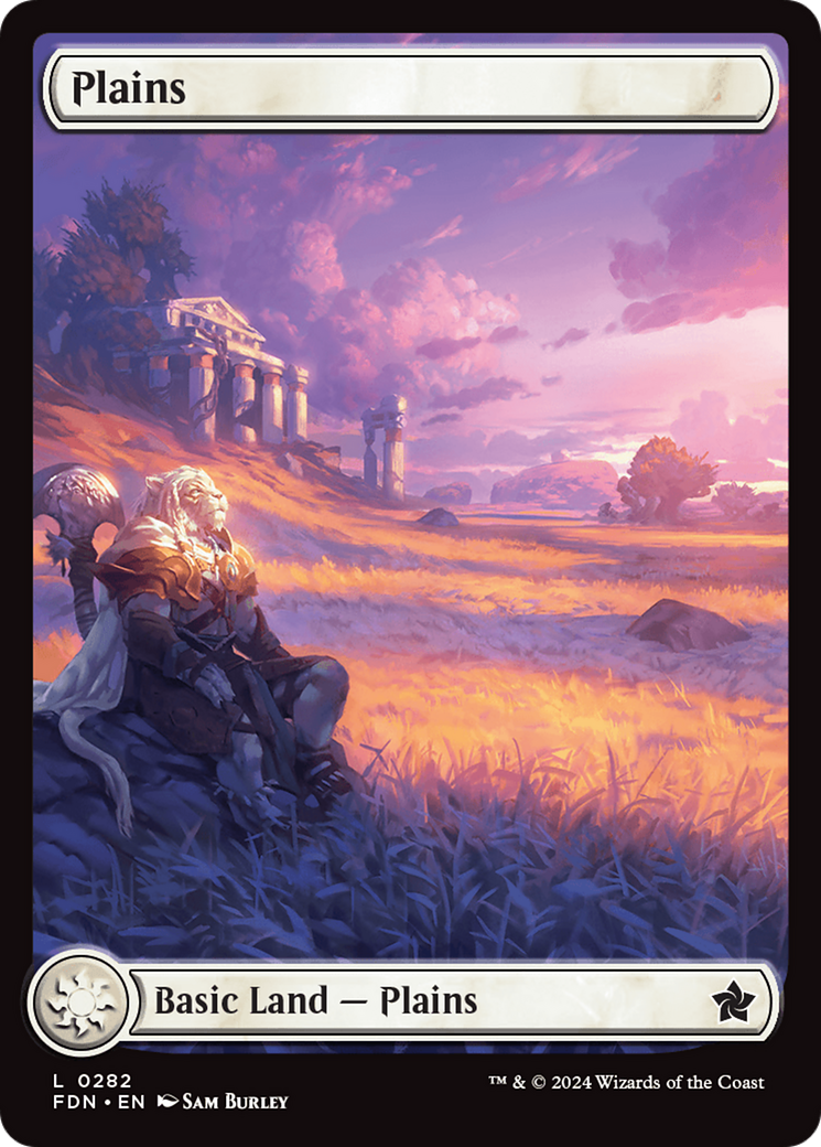 Plains (FDN-282) - Foundations Foil - Premium MTG Single from Wizards of the Coast - Just $0.52! Shop now at Game Crave Tournament Store
