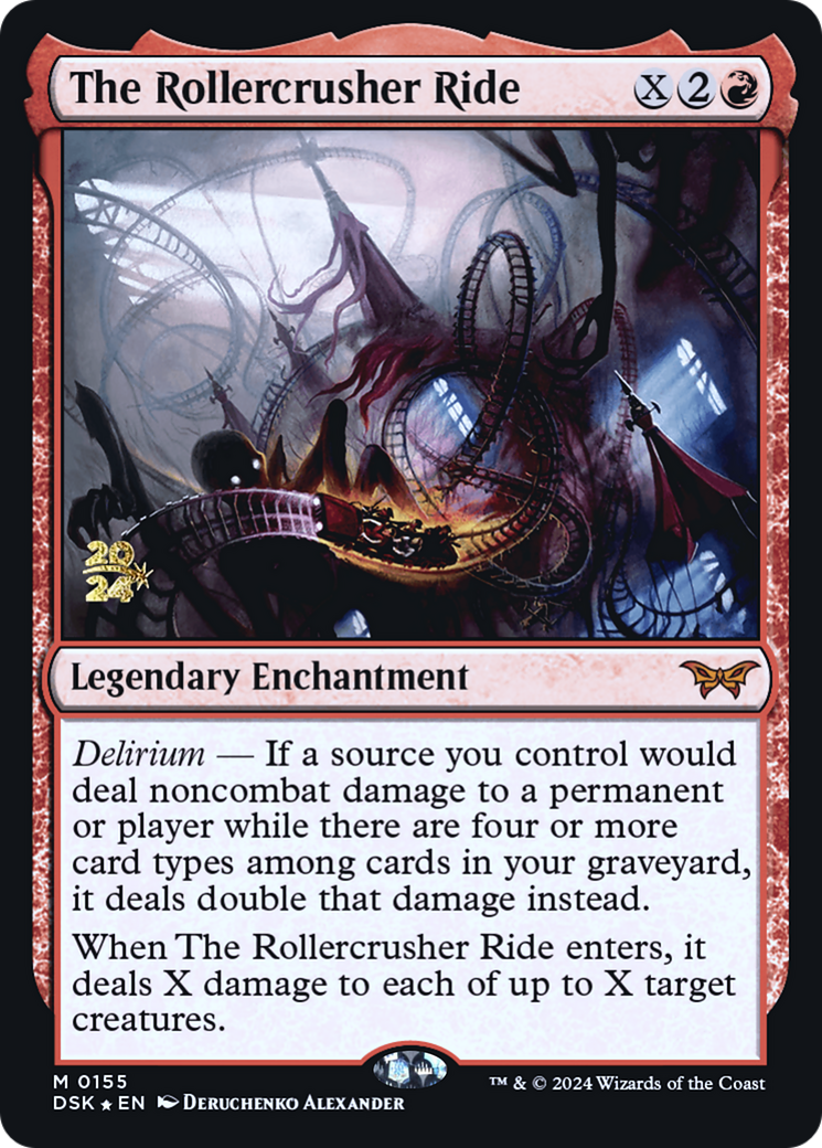The Rollercrusher Ride (PDSK-155S) - Duskmourn: House of Horror Promos Foil - Premium MTG Single from Wizards of the Coast - Just $1.08! Shop now at Game Crave Tournament Store
