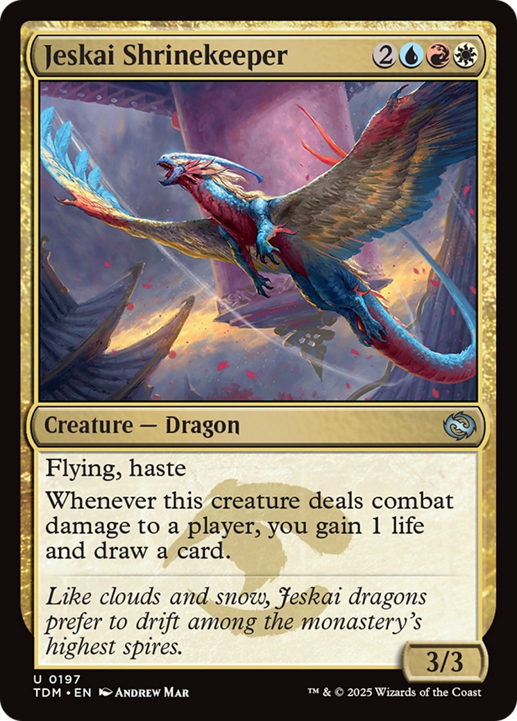 Jeskai Shrinekeeper (TDM-197) - Tarkir: Dragonstorm - Premium MTG Single from Wizards of the Coast - Just $0.08! Shop now at Game Crave Tournament Store