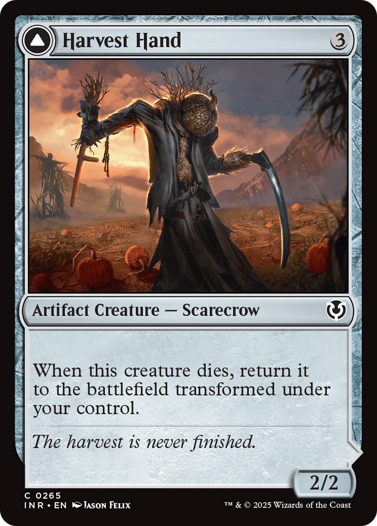 Harvest Hand (-265) - Innistrad Remastered - Premium MTG Single from Wizards of the Coast - Just $0.25! Shop now at Game Crave Tournament Store