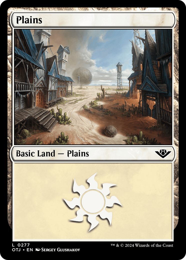 Plains (OTJ-277) - Outlaws of Thunder Junction - Premium MTG Single from Wizards of the Coast - Just $0.25! Shop now at Game Crave Tournament Store