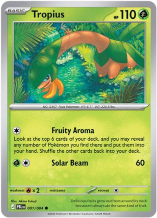 Tropius 1 - ME05 Pitch Black Reverse Holofoil