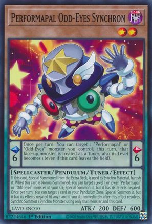 Performapal Odd-Eyes Synchron (LAVD-ENO10) - Legendary Arc-V Decks 1st Edition