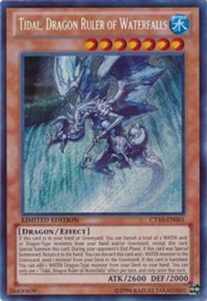 Tidal, Dragon Ruler of Waterfalls (CT10-EN001) - 2013 Collectors Tins Limited - Premium Yugioh Single from Konami - Just $2.33! Shop now at Game Crave Tournament Store