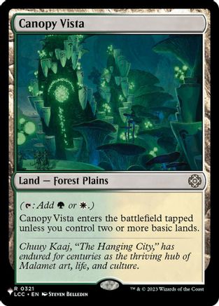 Canopy Vista (LCC) (LIST-321) - The List Reprints