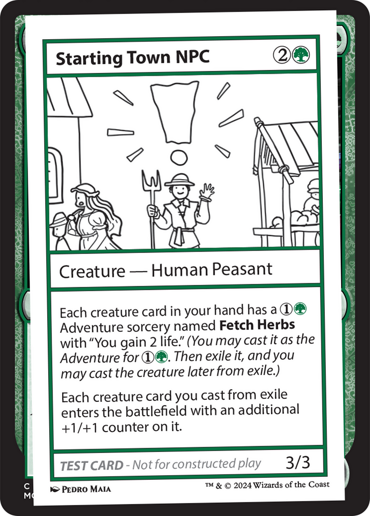 Starting Town NPC (MB2-347) - Mystery Booster 2 - Premium MTG Single from Wizards of the Coast - Just $0.25! Shop now at Game Crave Tournament Store