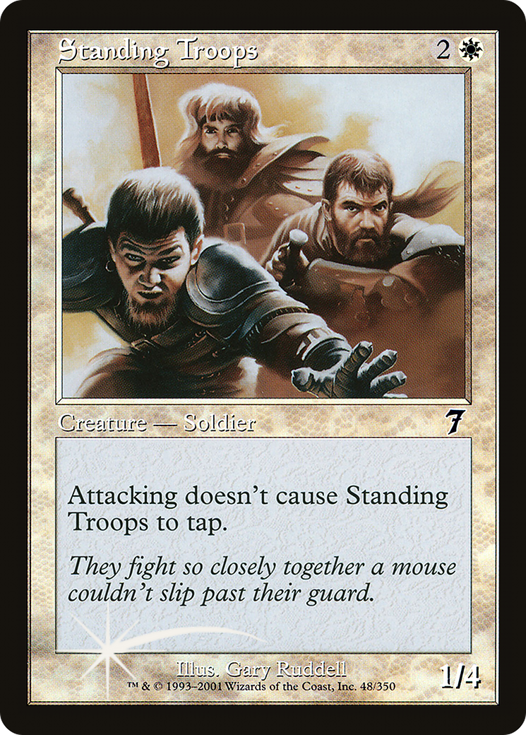 Standing Troops (7ED-048) - 7th Edition Foil