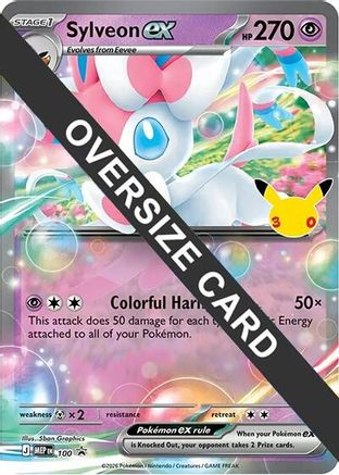 Sylveon ex - 100 (30th Celebration) 100 - Jumbo Cards