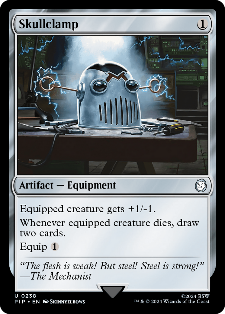Skullclamp (PIP-238) - Fallout - Premium MTG Single from Wizards of the Coast - Just $3.64! Shop now at Game Crave Tournament Store