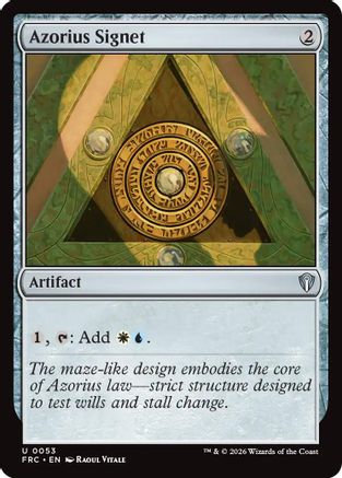 Azorius Signet (FRC-053) - Commander: Reality Fracture