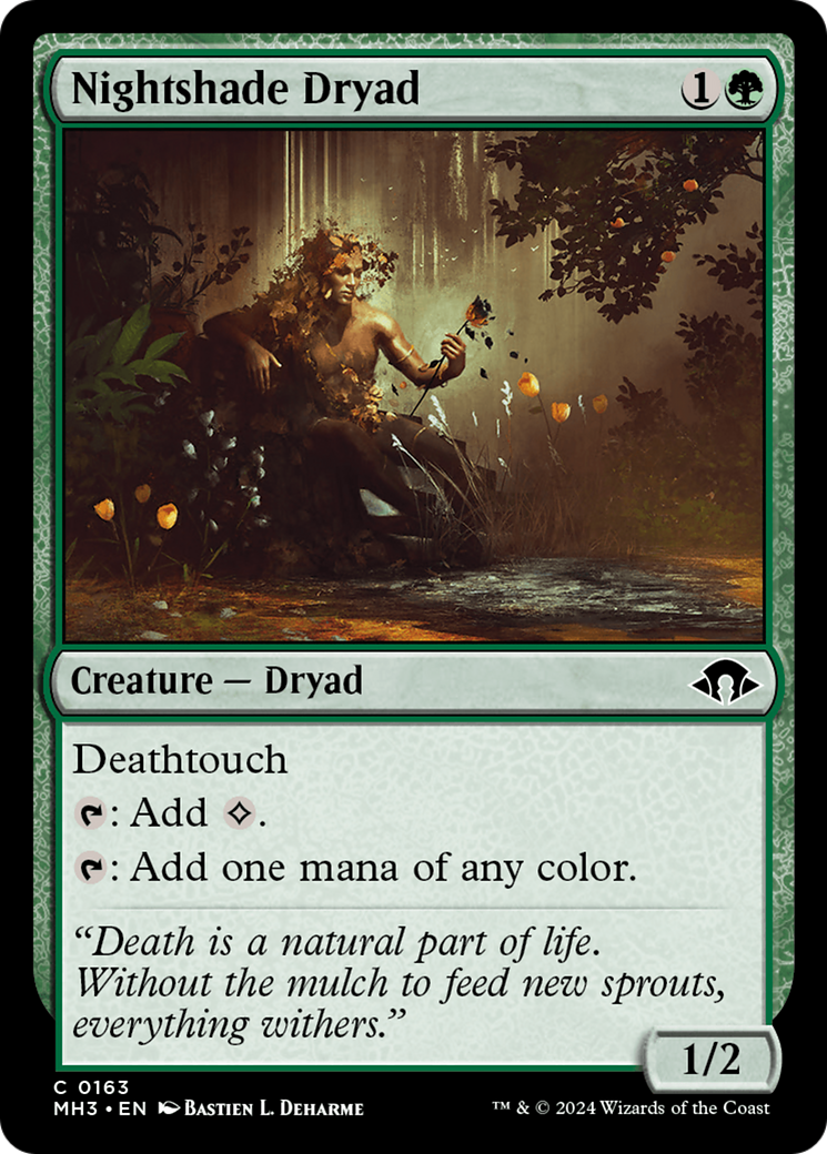 Nightshade Dryad (MH3-163) - Modern Horizons 3 Foil - Premium MTG Single from Wizards of the Coast - Just $0.25! Shop now at Game Crave Tournament Store