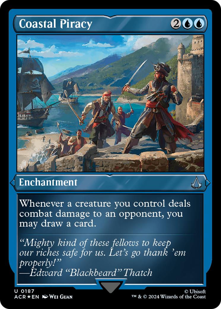 Coastal Piracy (ACR-187) - Assassin's Creed Etched Foil - Premium MTG Single from Wizards of the Coast - Just $1.69! Shop now at Game Crave Tournament Store