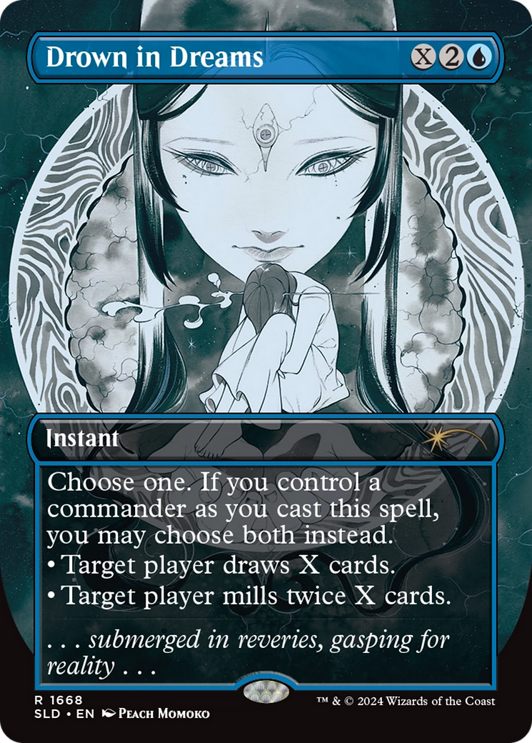 Drown in Dreams (SLD-1668) - Secret Lair Drop (Borderless) - Premium MTG Single from Wizards of the Coast - Just $3.78! Shop now at Game Crave Tournament Store