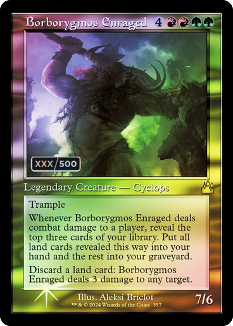 Borborygmos Enraged (RVR-357Z) - Ravnica Remastered Foil - Premium MTG Single from Wizards of the Coast - Just $86.90! Shop now at Game Crave Tournament Store