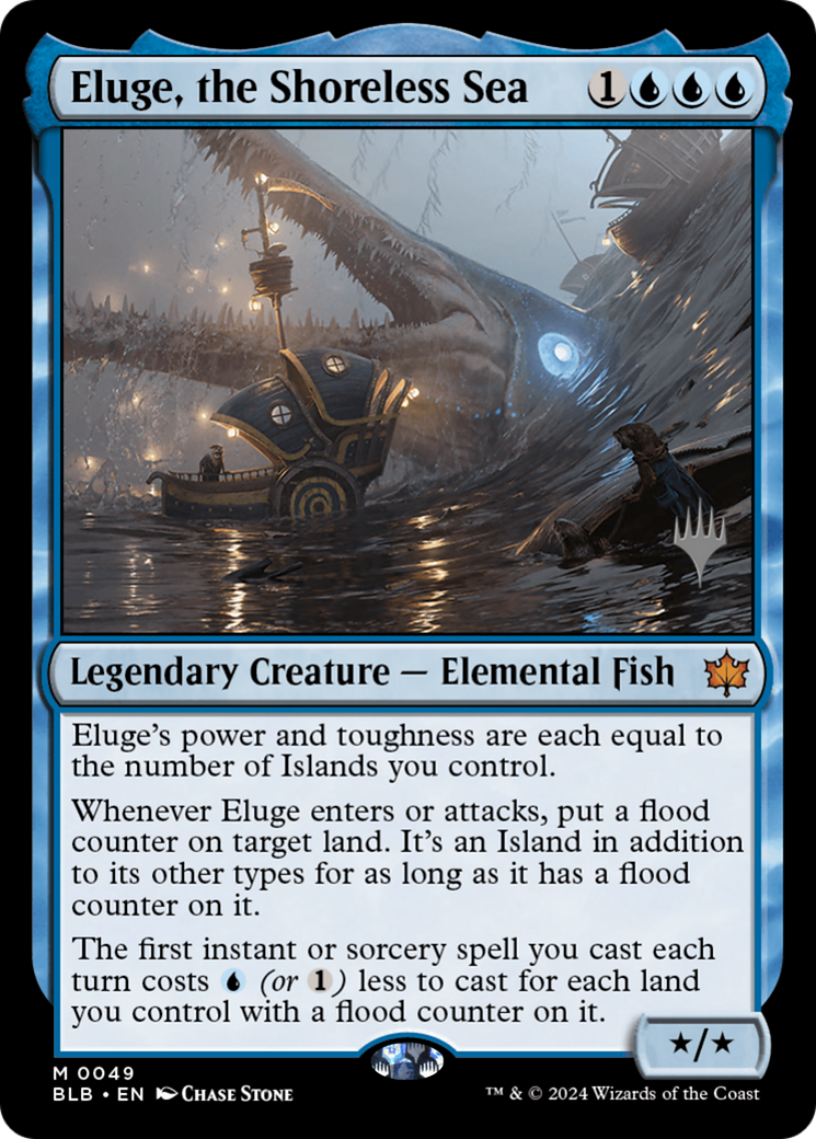 Eluge, the Shoreless Sea (PBLB-49P) - Bloomburrow Promos Foil - Premium MTG Single from Wizards of the Coast - Just $3.91! Shop now at Game Crave Tournament Store
