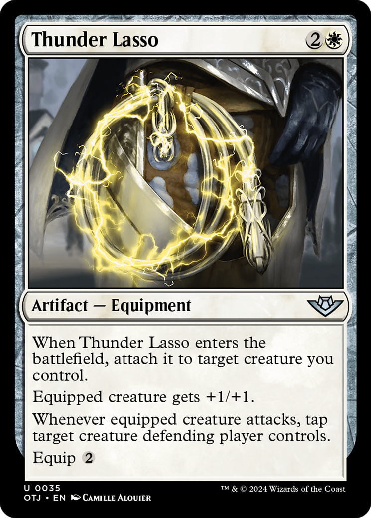 Thunder Lasso (OTJ-035) - Outlaws of Thunder Junction - Premium MTG Single from Wizards of the Coast - Just $0.25! Shop now at Game Crave Tournament Store