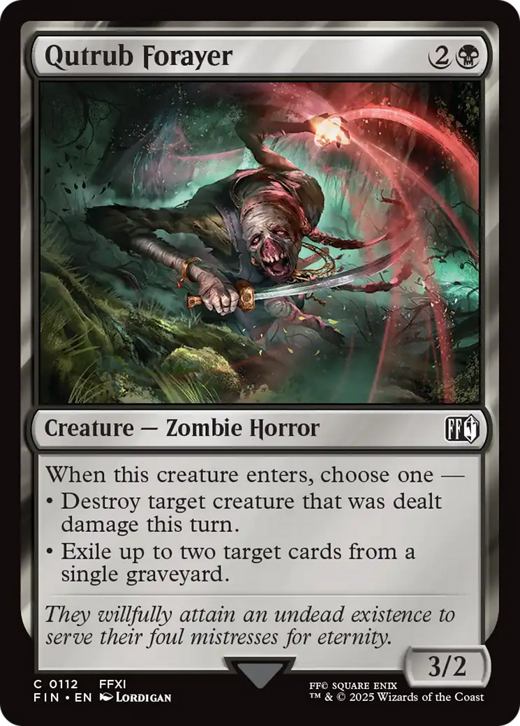 Qutrub Forayer (FIN-112) - FINAL FANTASY - Premium MTG Single from Wizards of the Coast - Just $0.08! Shop now at Game Crave Tournament Store