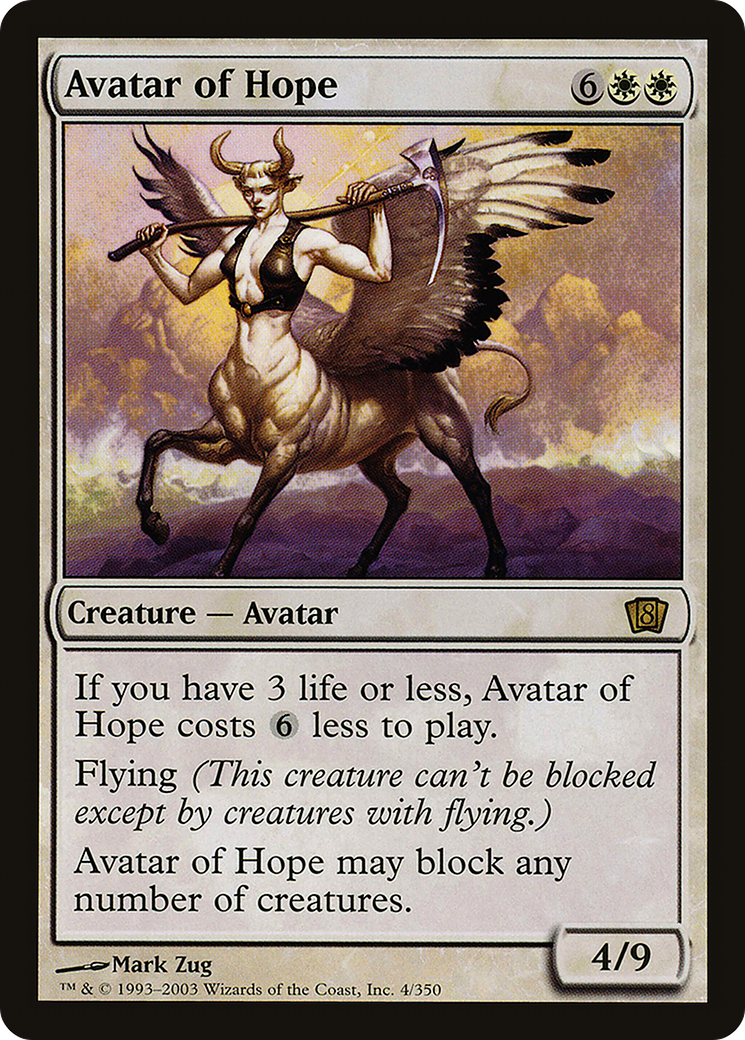 Avatar of Hope (8ED-04★) - 8th Edition