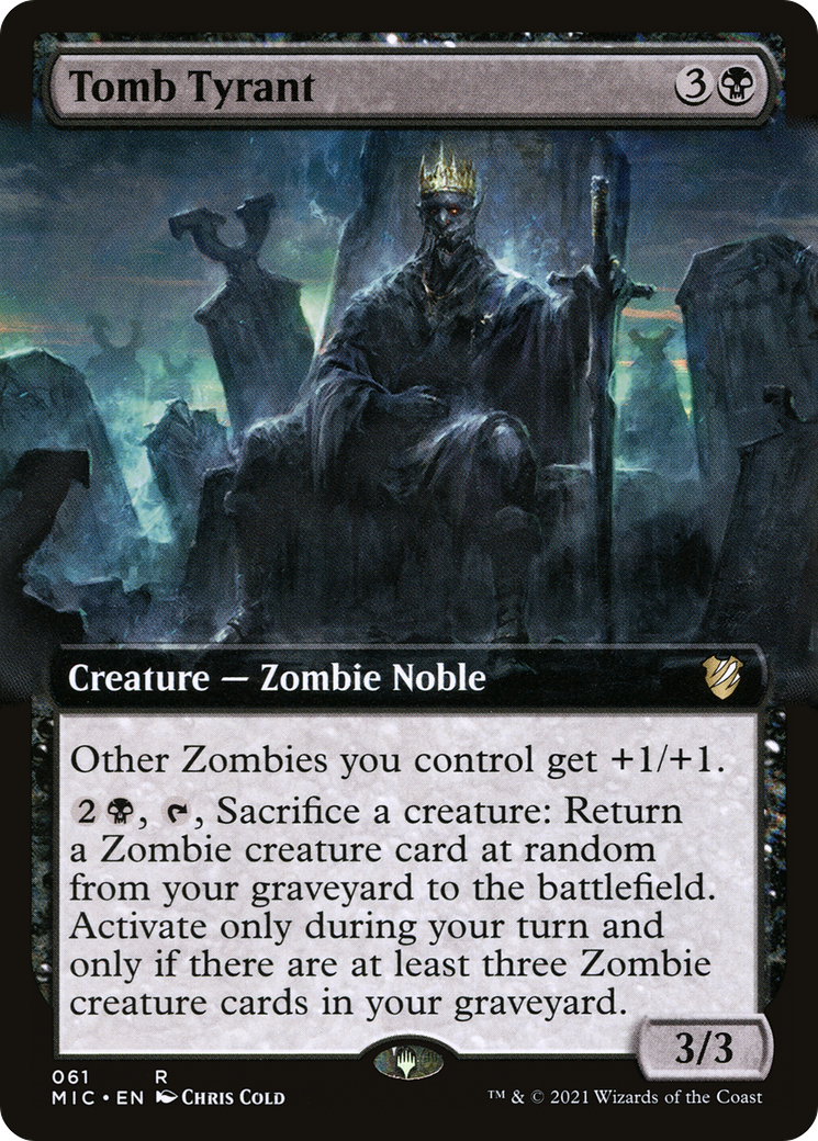 Tomb Tyrant (MIC-061) - Midnight Hunt Commander: (Extended Art) - Premium MTG Single from Wizards of the Coast - Just $0.89! Shop now at Game Crave Tournament Store