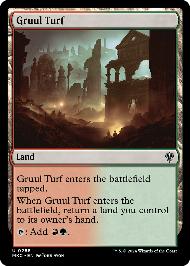 Gruul Turf (MKC-265) - Murders at Karlov Manor Commander - Premium MTG Single from Wizards of the Coast - Just $0.25! Shop now at Game Crave Tournament Store