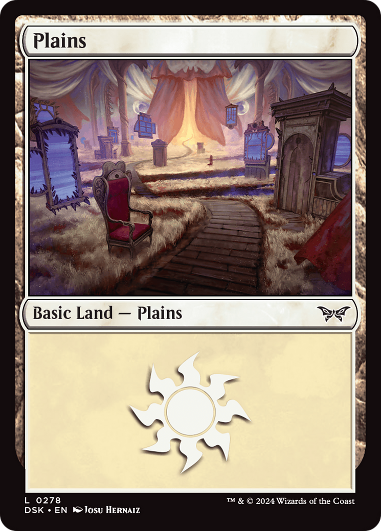Plains (DSK-278) - Duskmourn: House of Horror Foil - Premium MTG Single from Wizards of the Coast - Just $0.25! Shop now at Game Crave Tournament Store