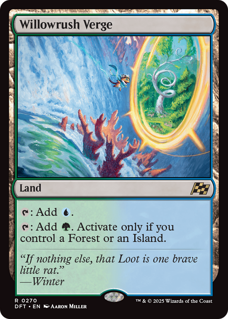 Willowrush Verge (DFT-270) - Aetherdrift Foil - Premium MTG Single from Wizards of the Coast - Just $0.77! Shop now at Game Crave Tournament Store