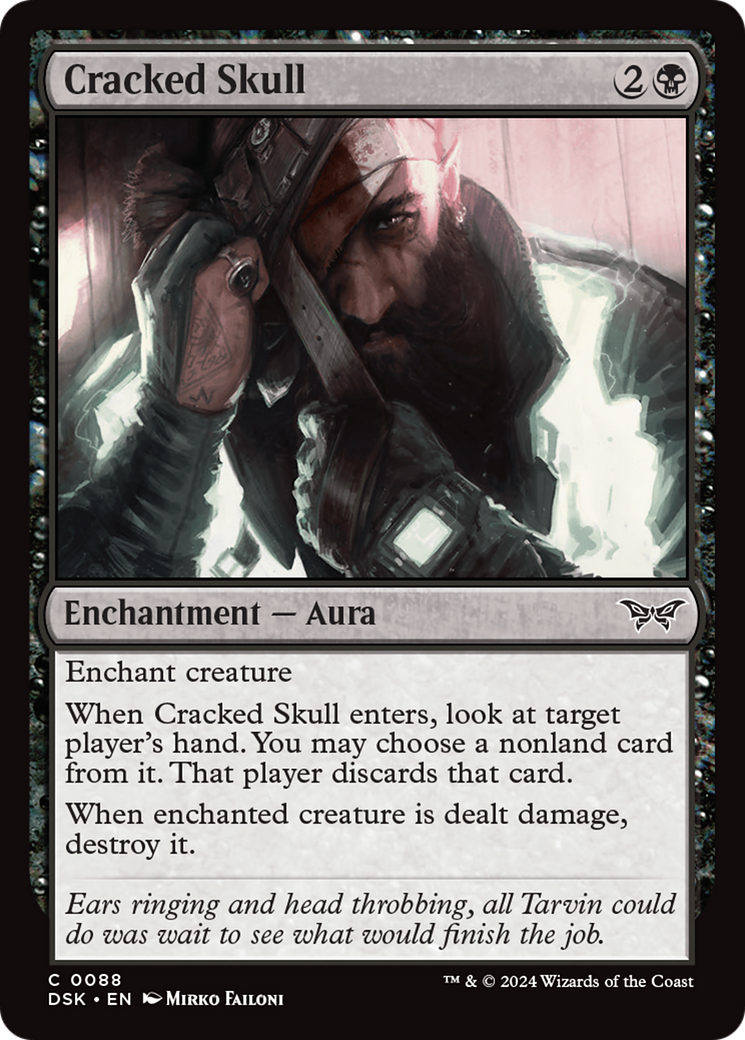 Cracked Skull (DSK-088) - Duskmourn: House of Horror Foil - Premium MTG Single from Wizards of the Coast - Just $0.25! Shop now at Game Crave Tournament Store