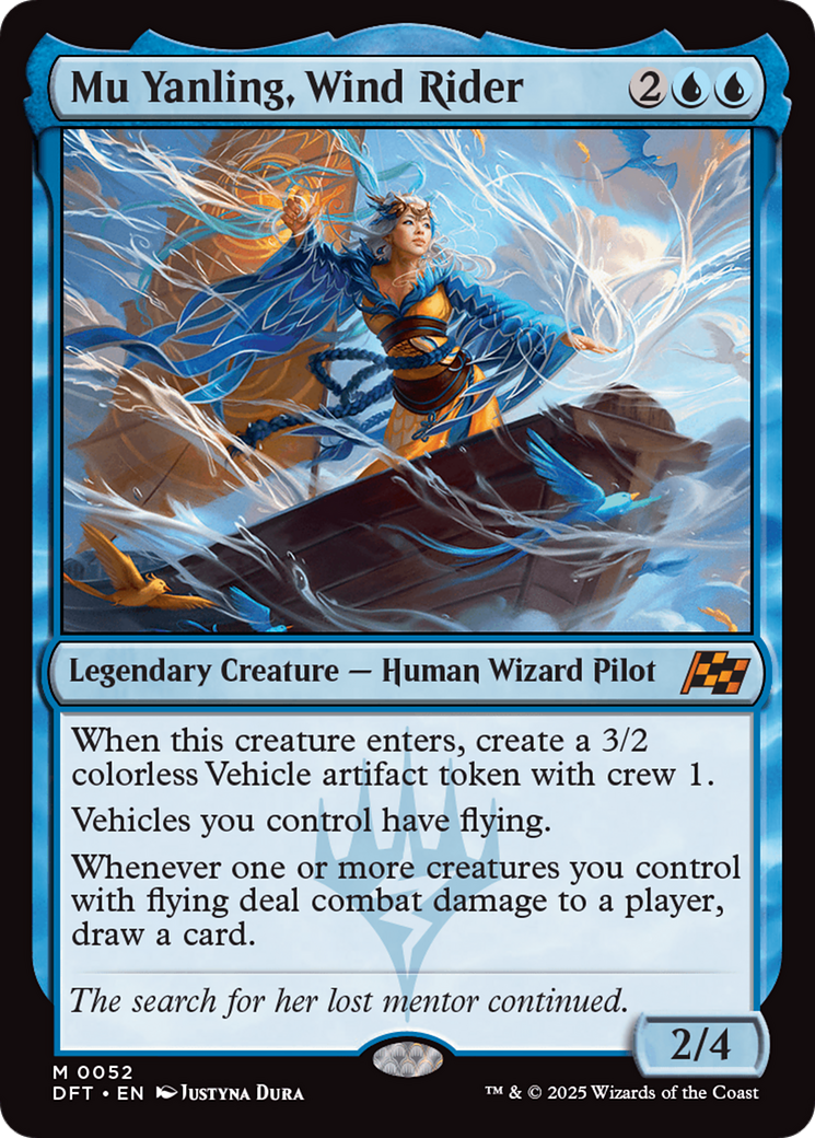Mu Yanling, Wind Rider (DFT-052) - Aetherdrift - Premium MTG Single from Wizards of the Coast - Just $0.12! Shop now at Game Crave Tournament Store