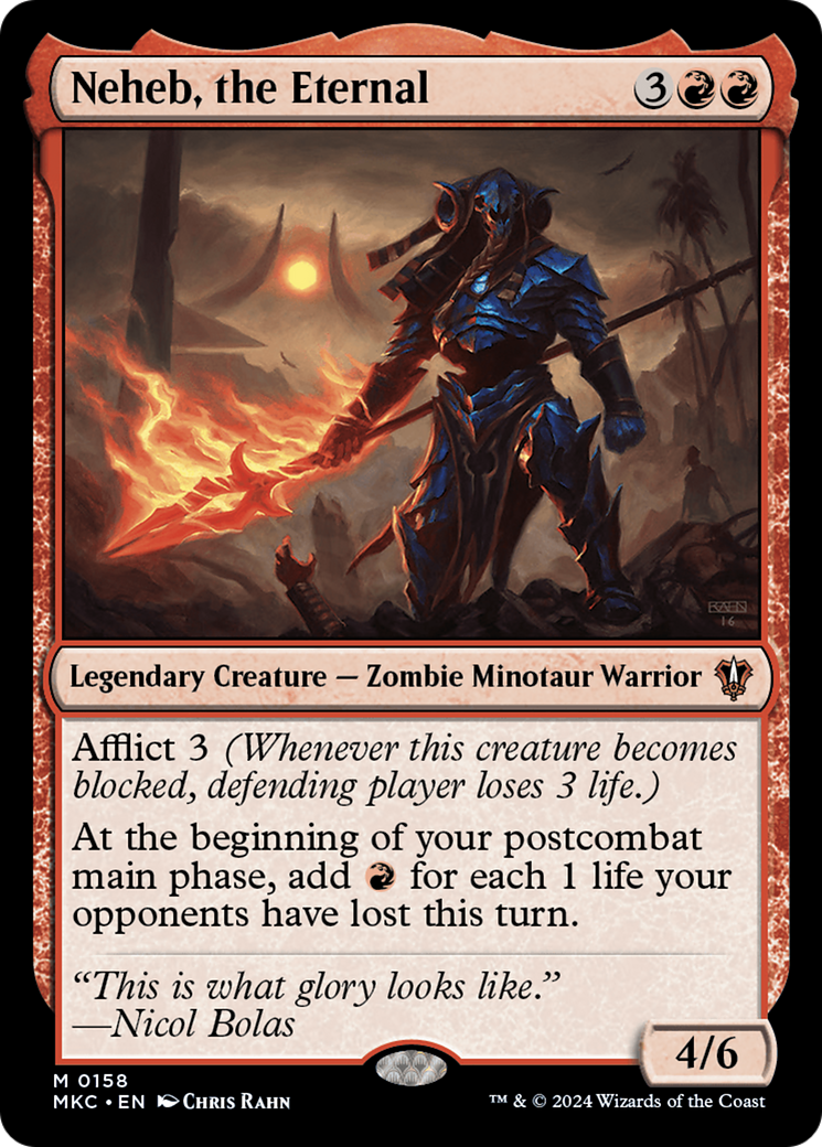 Neheb, the Eternal (MKC-158) - Murders at Karlov Manor Commander - Premium MTG Single from Wizards of the Coast - Just $0.52! Shop now at Game Crave Tournament Store