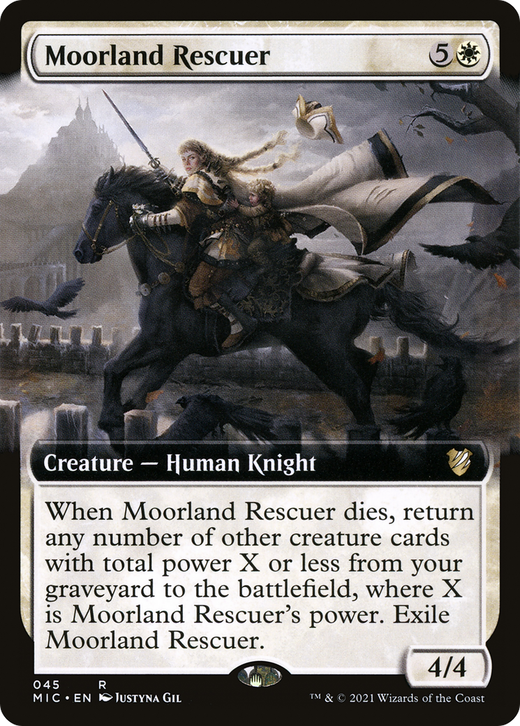 Moorland Rescuer (MIC-045) - Midnight Hunt Commander: (Extended Art) - Premium MTG Single from Wizards of the Coast - Just $0.08! Shop now at Game Crave Tournament Store