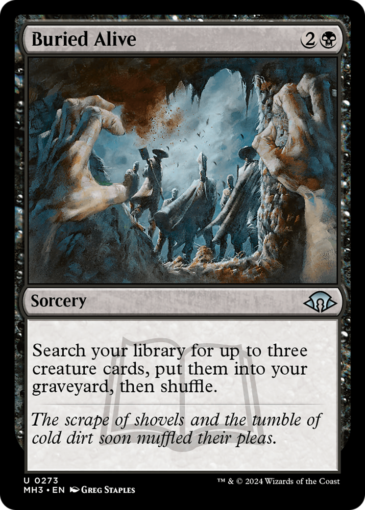 Buried Alive (MH3-273) - Modern Horizons 3 Foil - Premium MTG Single from Wizards of the Coast - Just $1.98! Shop now at Game Crave Tournament Store