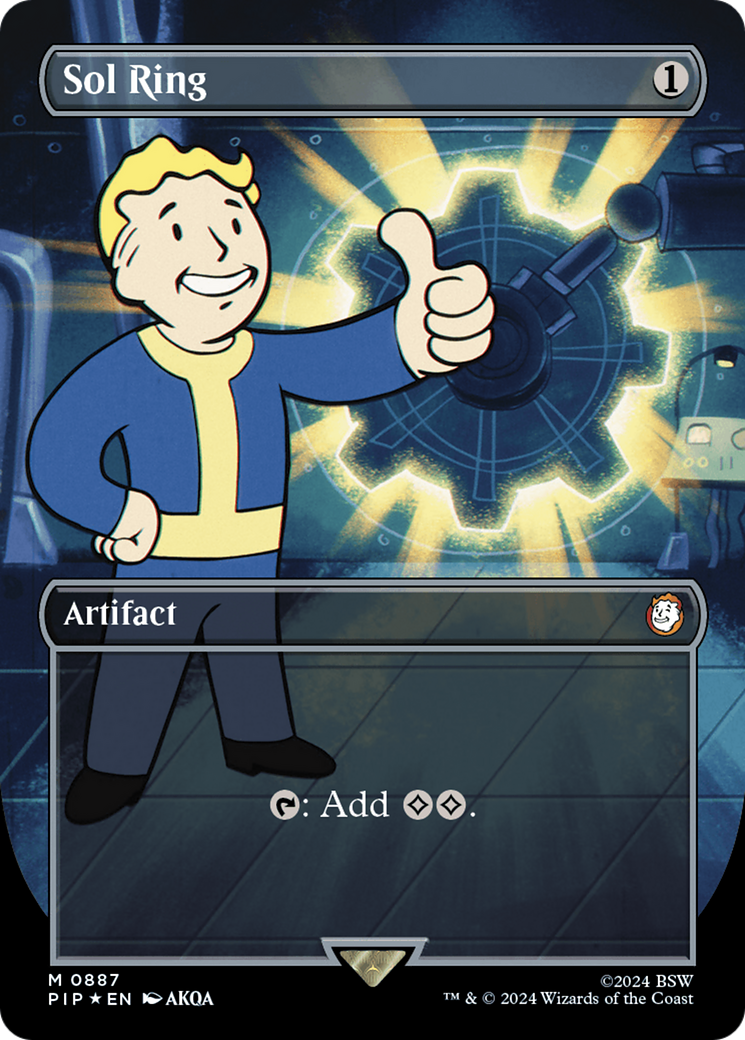Sol Ring (PIP-887) - Fallout (Borderless) - Premium MTG Single from Wizards of the Coast - Just $103.19! Shop now at Game Crave Tournament Store