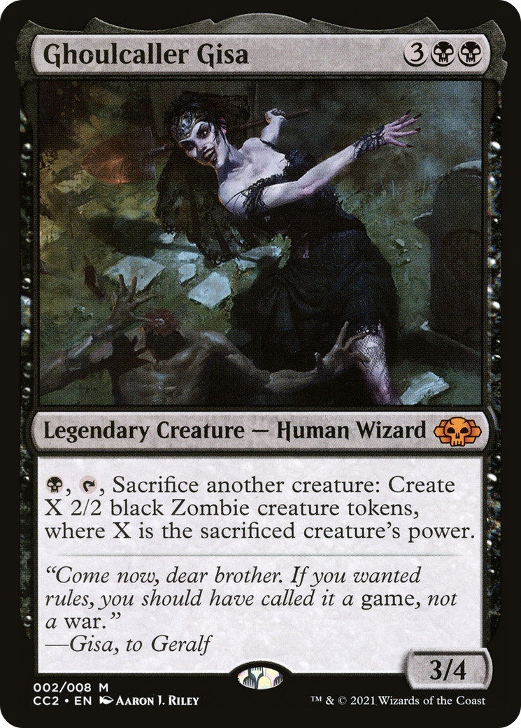 Ghoulcaller Gisa (CC2-002) - Commander Collection: Black Foil - Premium MTG Single from Wizards of the Coast - Just $0.76! Shop now at Game Crave Tournament Store