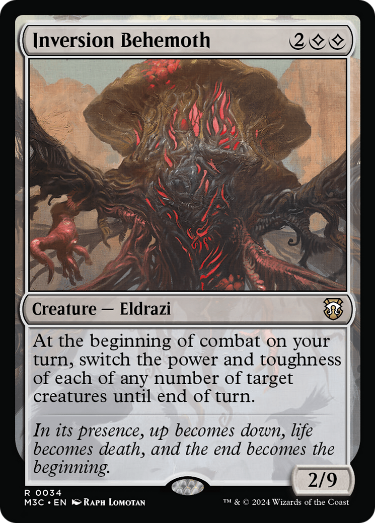 Inversion Behemoth (M3C-034) - Modern Horizons 3 Commander Foil - Premium MTG Single from Wizards of the Coast - Just $0.25! Shop now at Game Crave Tournament Store