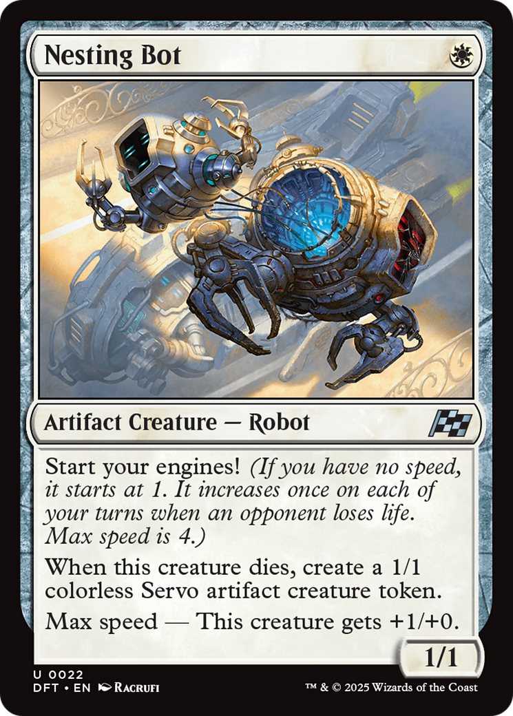 Nesting Bot (DFT-022) - Aetherdrift - Premium MTG Single from Wizards of the Coast - Just $0.08! Shop now at Game Crave Tournament Store
