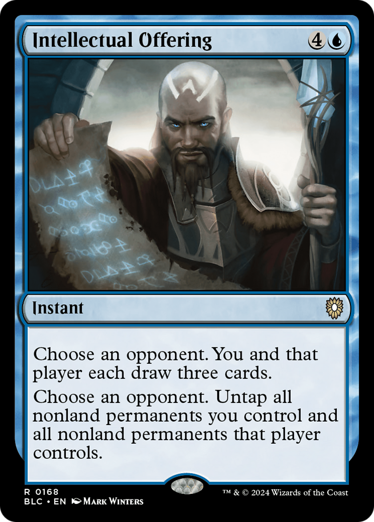 Intellectual Offering (BLC-168) - Bloomburrow Commander - Premium MTG Single from Wizards of the Coast - Just $0.25! Shop now at Game Crave Tournament Store