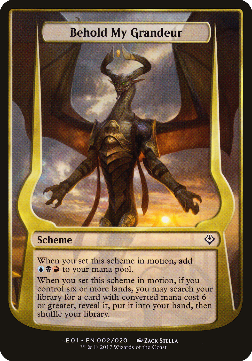 Behold My Grandeur (OE01-02★) - Archenemy: Nicol Bolas Schemes