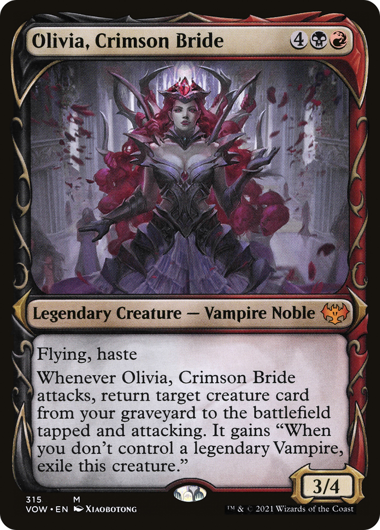 Olivia, Crimson Bride (VOW-315) - Innistrad: Crimson Vow: (Showcase) Foil - Premium MTG Single from Wizards of the Coast - Just $4.88! Shop now at Game Crave Tournament Store