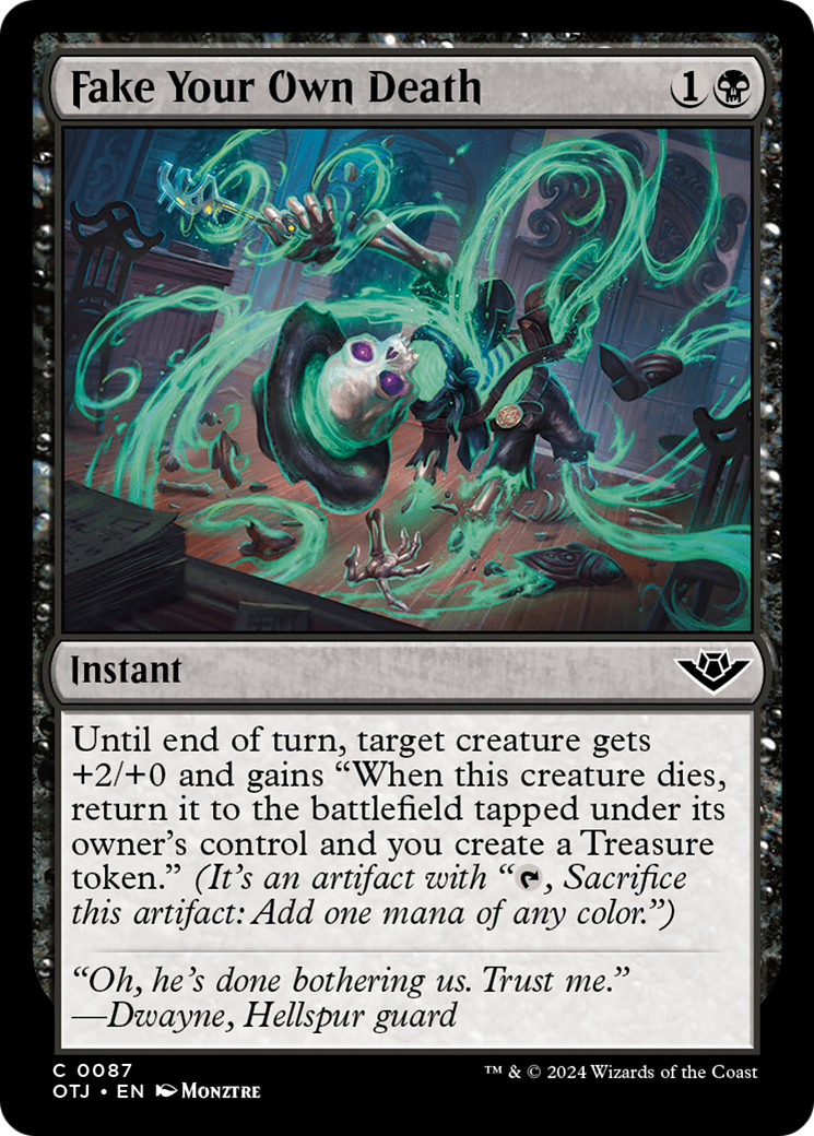Fake Your Own Death (OTJ-087) - Outlaws of Thunder Junction - Premium MTG Single from Wizards of the Coast - Just $0.25! Shop now at Game Crave Tournament Store
