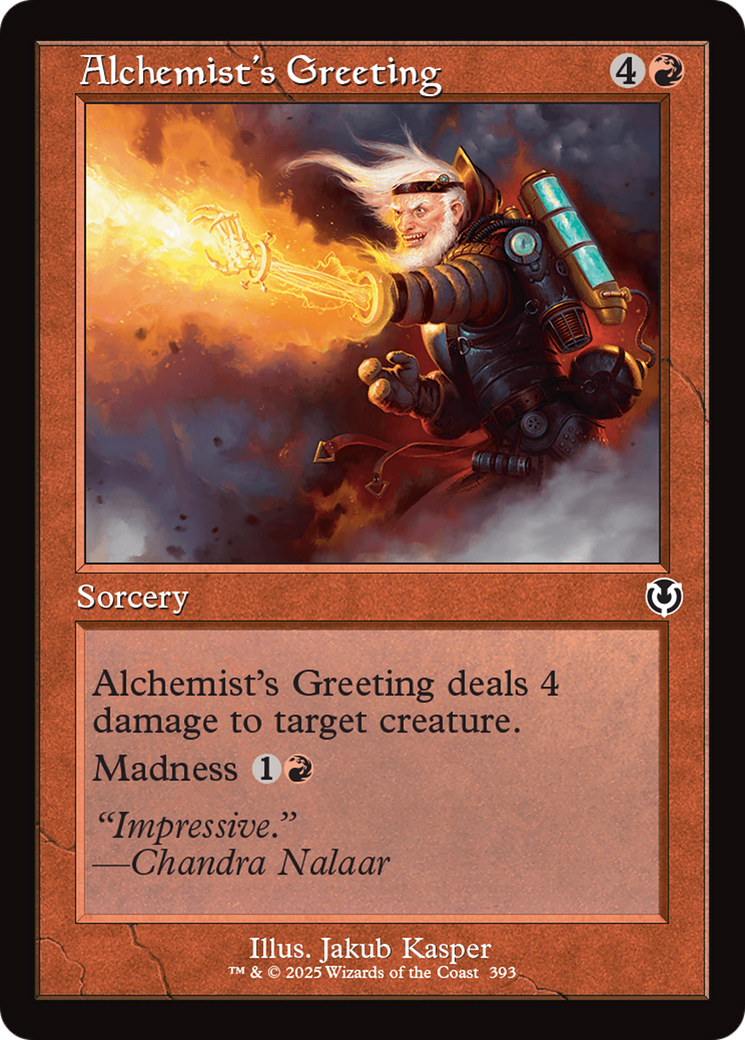 Alchemist's Greeting (Retro Frame) (-393) - Innistrad Remastered Foil - Premium MTG Single from Wizards of the Coast - Just $0.25! Shop now at Game Crave Tournament Store