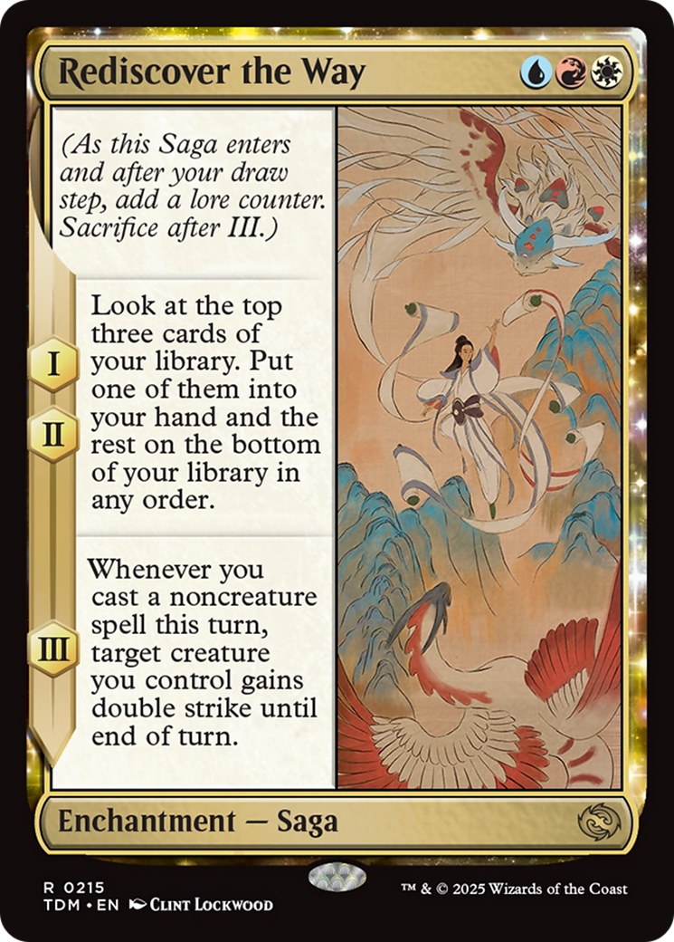 Rediscover the Way (TDM-215) - Tarkir: Dragonstorm Foil - Premium MTG Single from Wizards of the Coast - Just $0.08! Shop now at Game Crave Tournament Store