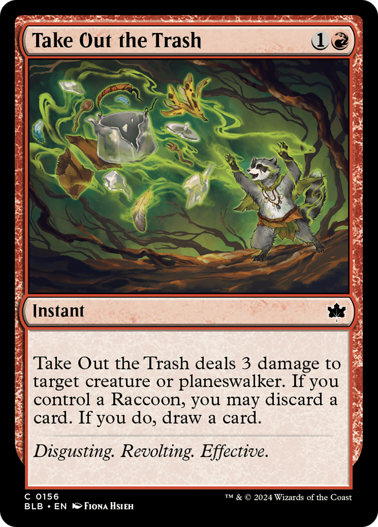 Take Out the Trash (BLB-156) - Bloomburrow - Premium MTG Single from Wizards of the Coast - Just $0.25! Shop now at Game Crave Tournament Store