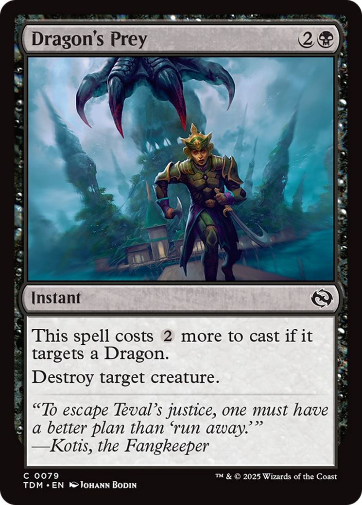 Dragon's Prey (TDM-079) - Tarkir: Dragonstorm - Premium MTG Single from Wizards of the Coast - Just $0.08! Shop now at Game Crave Tournament Store
