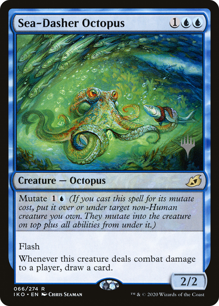 Sea-Dasher Octopus (PIKO-66P) - Ikoria: Lair of Behemoths Promos