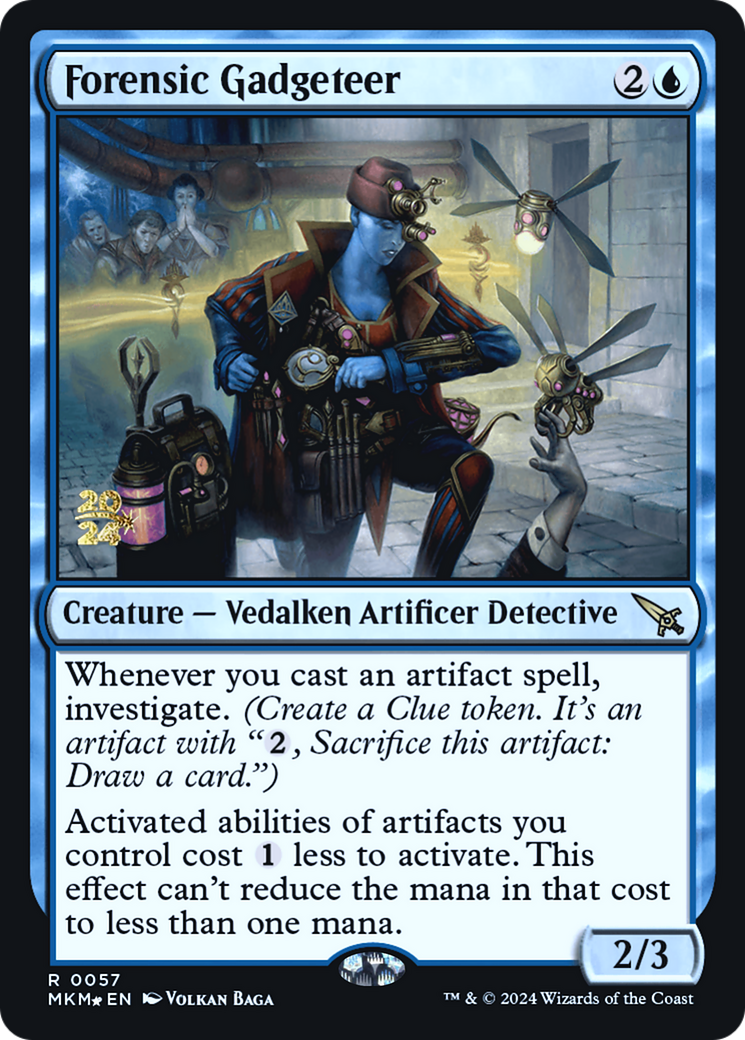 Forensic Gadgeteer (PMKM-57S) - Murders at Karlov Manor Promos Foil - Premium MTG Single from Wizards of the Coast - Just $3.74! Shop now at Game Crave Tournament Store