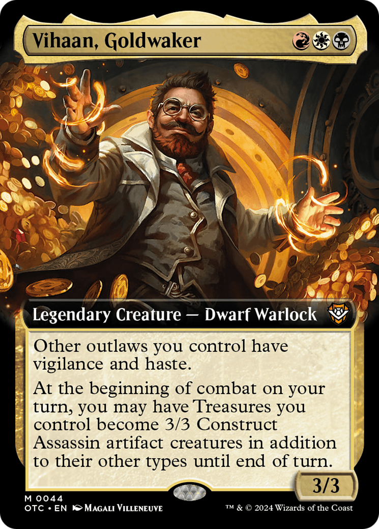 Vihaan, Goldwaker (OTC-044) - Outlaws of Thunder Junction Commander: (Extended Art) Foil - Premium MTG Single from Wizards of the Coast - Just $1.87! Shop now at Game Crave Tournament Store